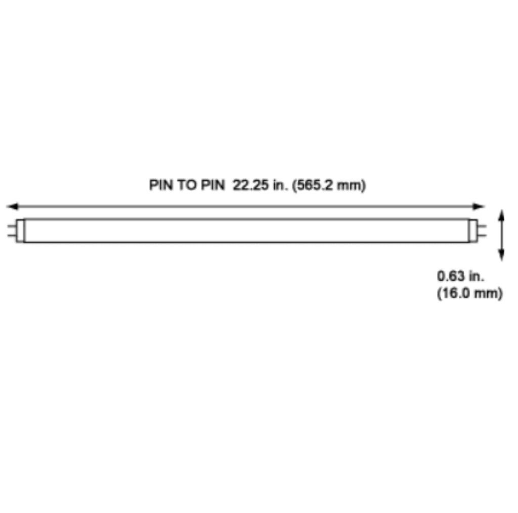 24 Inch 24W 3500K T5 Fluorescent Bulb Pack of 40 Y19086