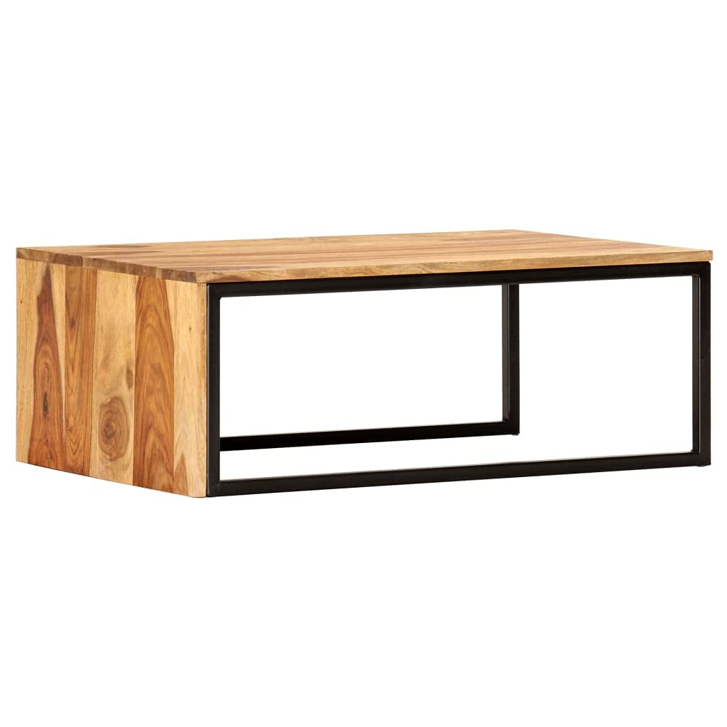 2 Pcs Solid Sheesham Wood Nesting Tables D5031