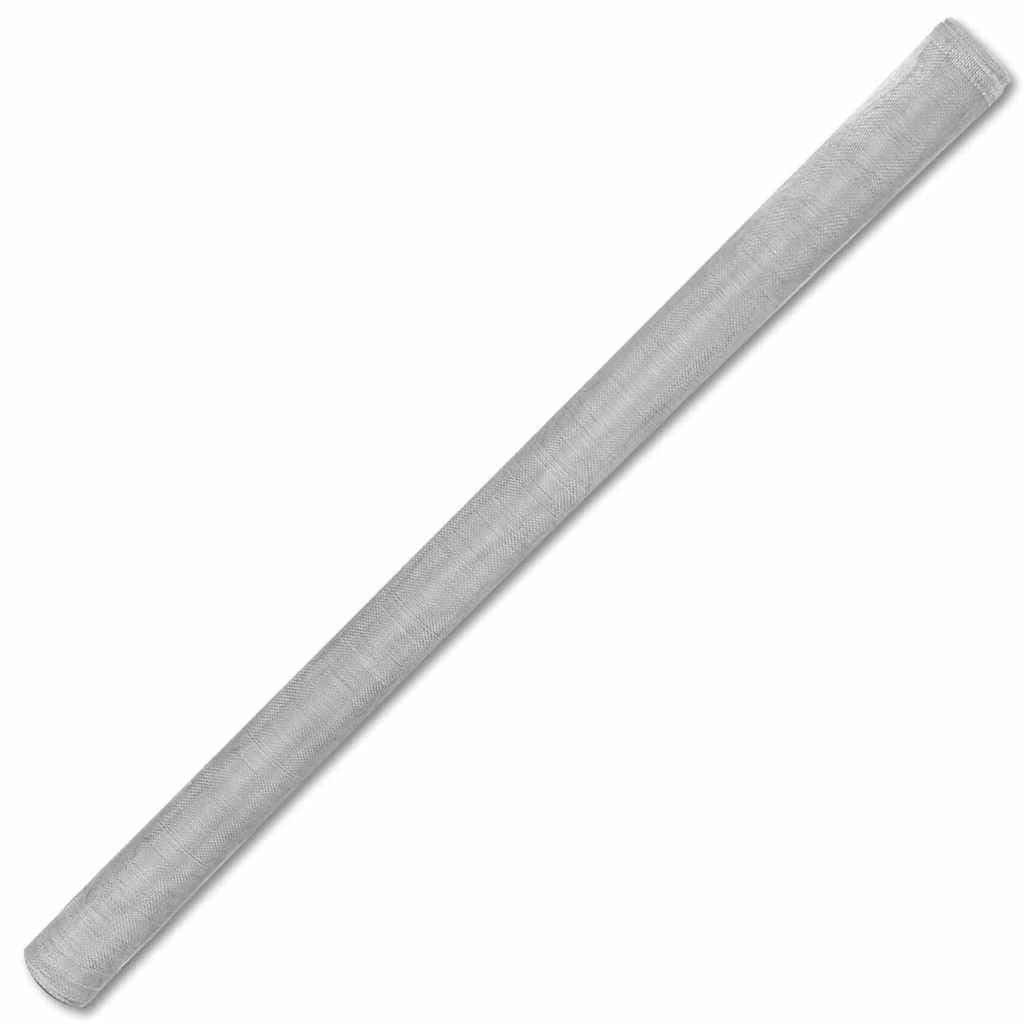 Aluminum Mesh Screen 39.4x196.9 in Silver Q62455