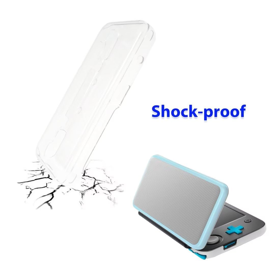 Clear Crystal Protective Hard Shell Case Cover for New Nintendo 2DS XL I996758