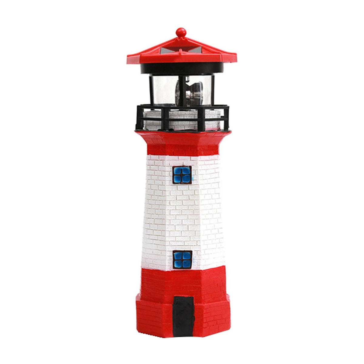 Solar Powered LED Rotating Lighthouse Light E672