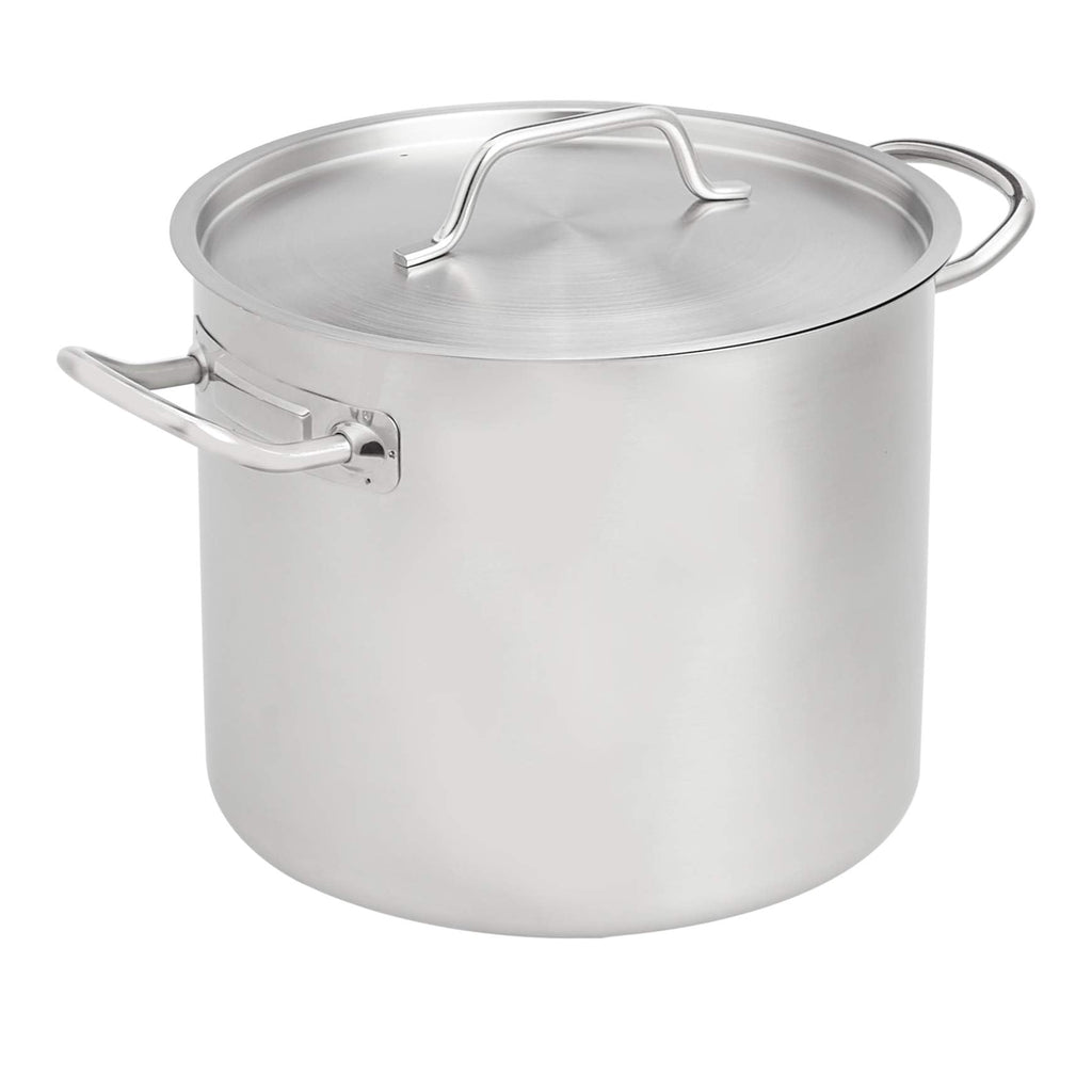 12 Quarts Stainless Steel Stock Pot with Cover K530