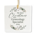 Ceramic 3-inch Square Ornament P8726