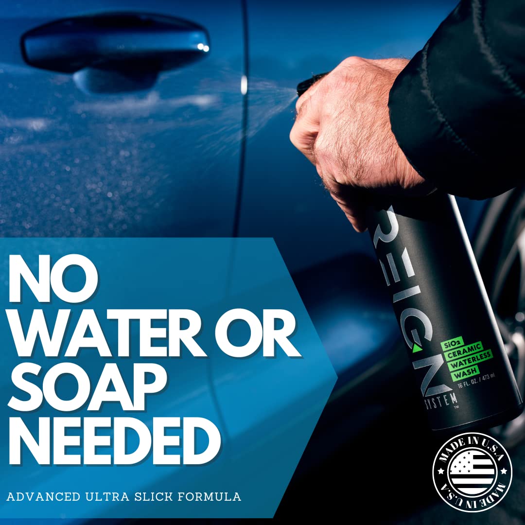 Ceramic Waterless Car Wash Spray with SiO2 Wax, 16 oz E609