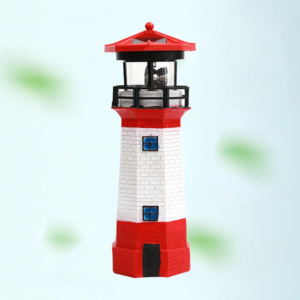 Solar Powered LED Rotating Lighthouse Light E672