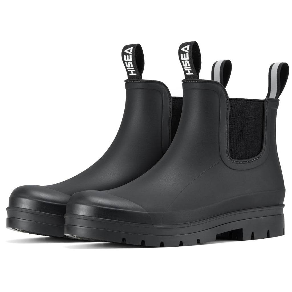 Women's Waterproof Ankle Chelsea Rain Boots Y3421