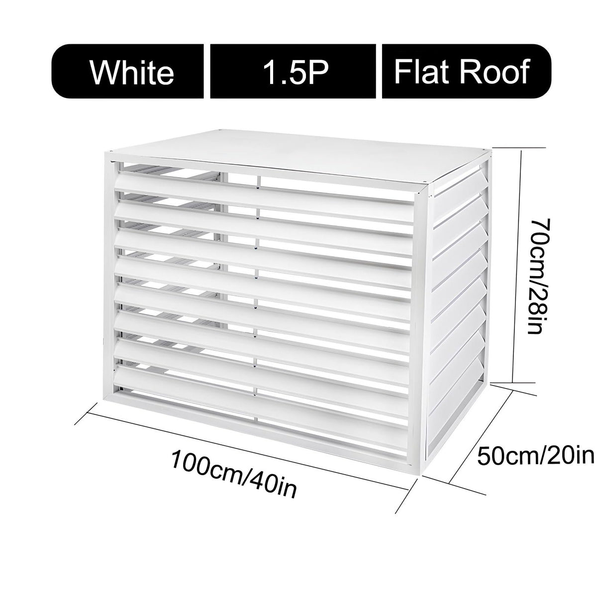 Aluminum Mini-Split Condenser Cover B733942