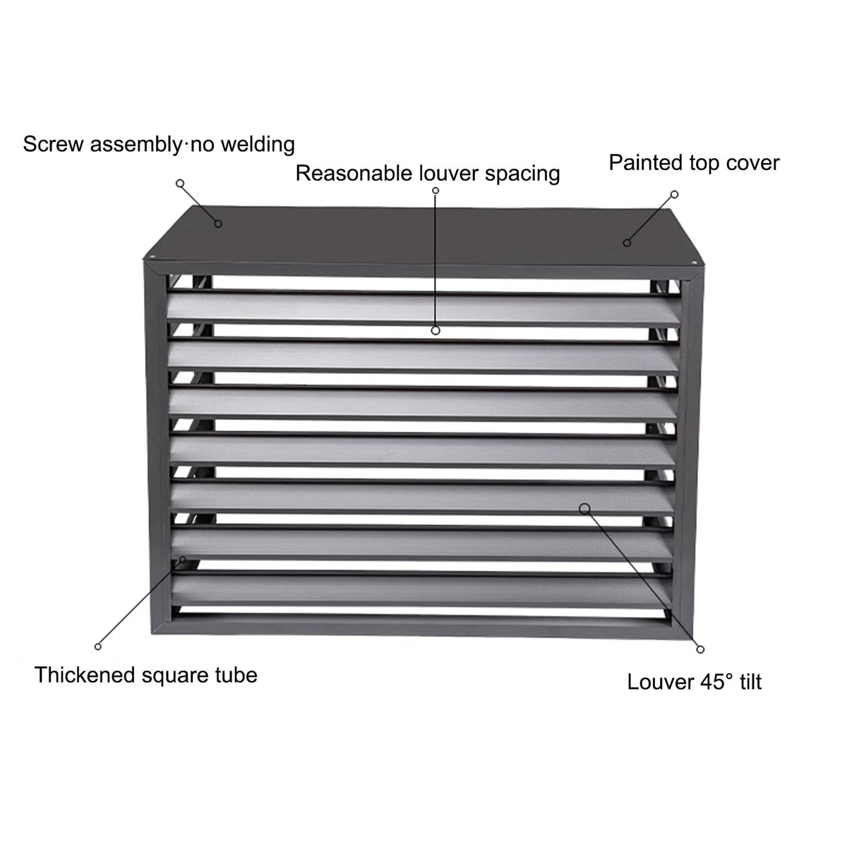 Aluminum Mini-Split Condenser Cover B733942