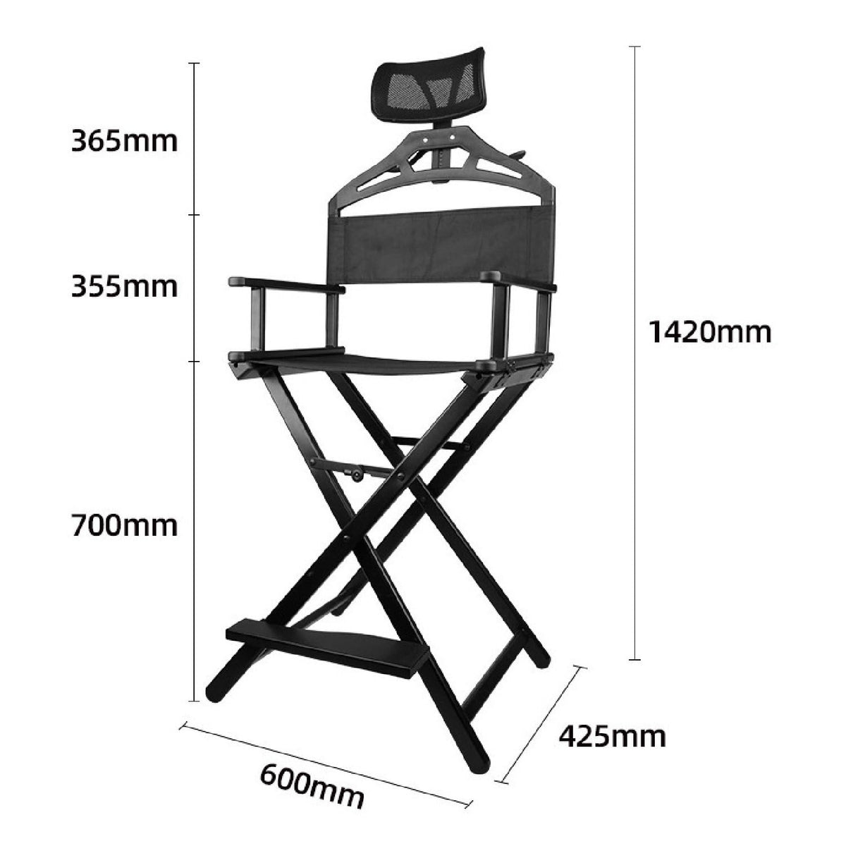 Extra Tall Foldable Makeup Artist Stool Chair R380