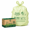 1.6 Gallon Compostable Bags with Easy-Tie Handles, 50 Count A123137
