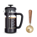 12 oz French Press Coffee Tea Maker with 10g Measuring Spoon C74837