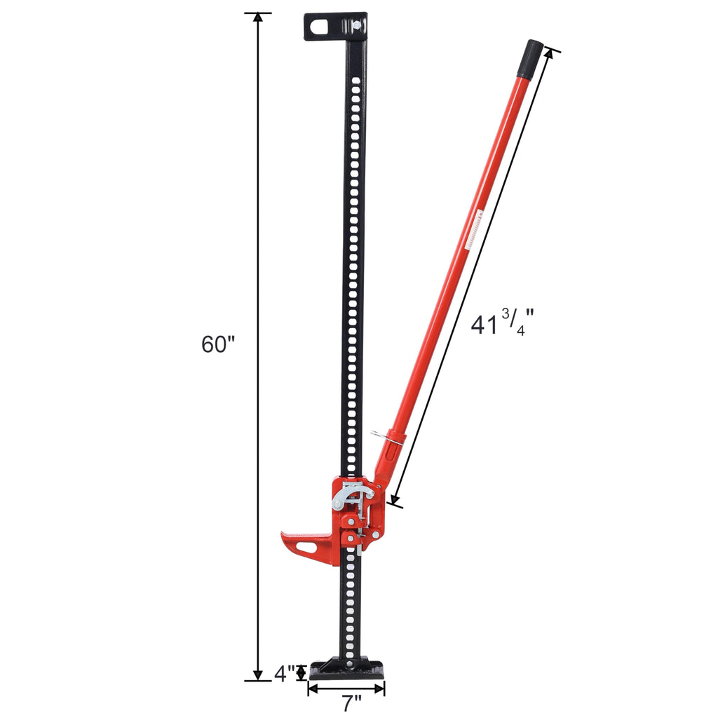 60" 7000 lbs Capacity Red Utility Farm Jack Y9560