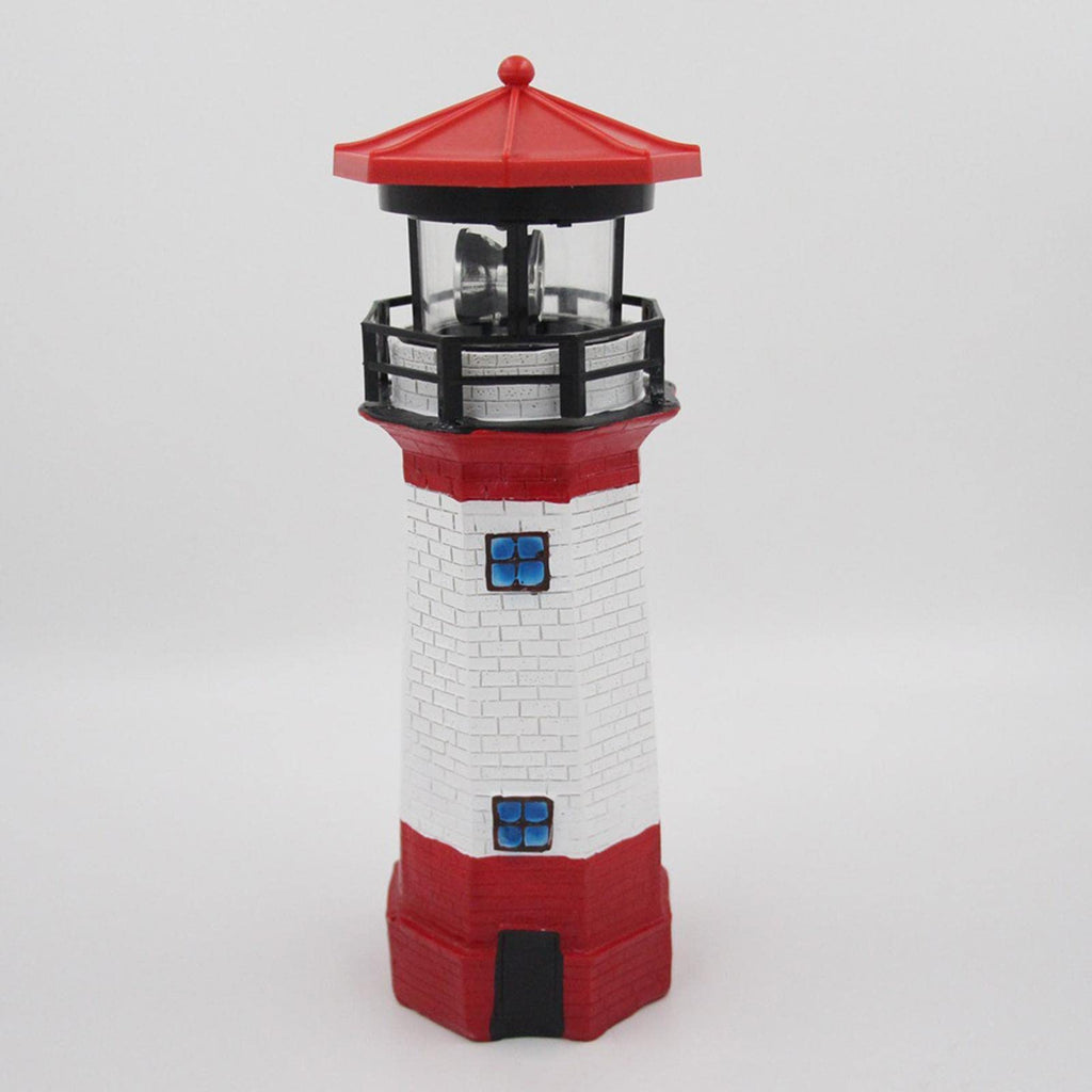 Solar Powered LED Rotating Lighthouse Light E672