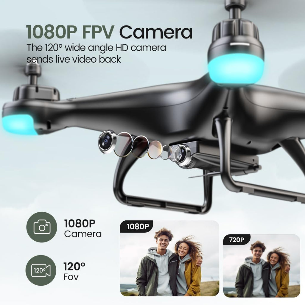FPV RC Drone with 1080P HD Camera 2 Batteries C72448