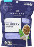 Organic Sun-Dried White Mulberries 8 oz Pack of 4 M3752