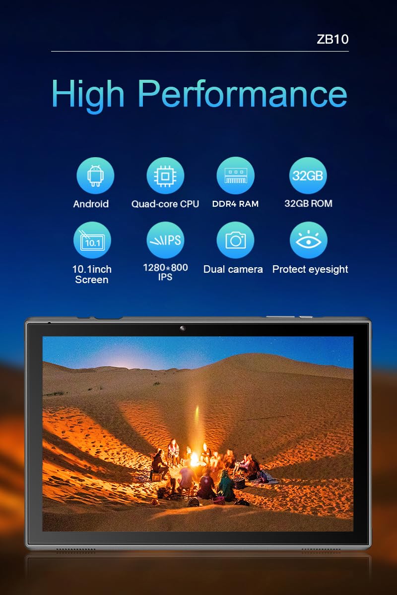 10 inch Android Tablet 8GB RAM 32GB ROM Gray N328