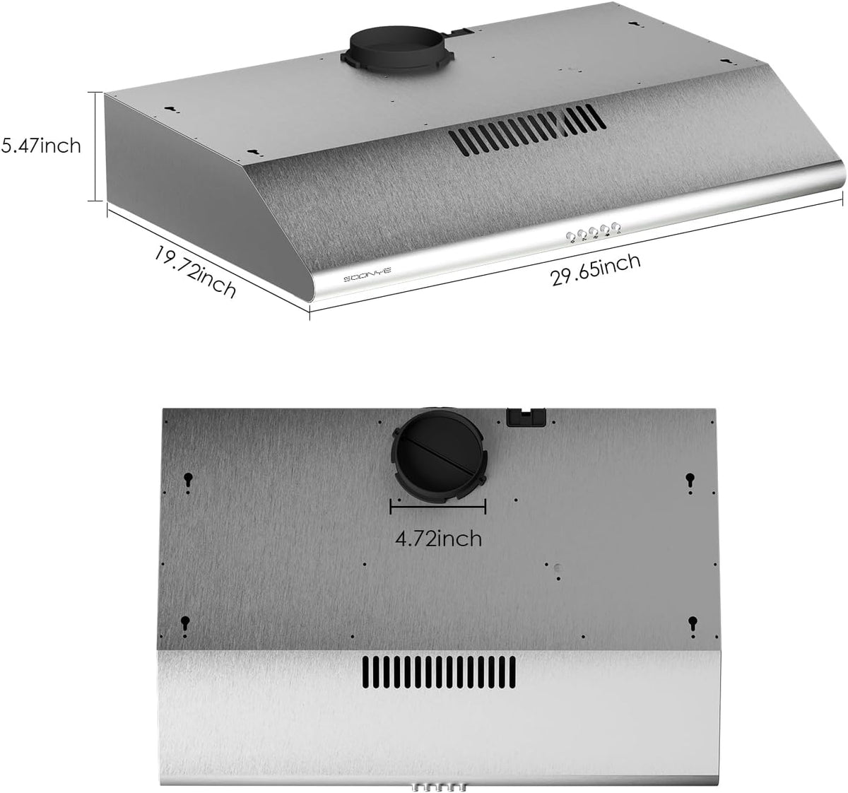 30 inch Stainless Steel Under Cabinet Range Hood Z877