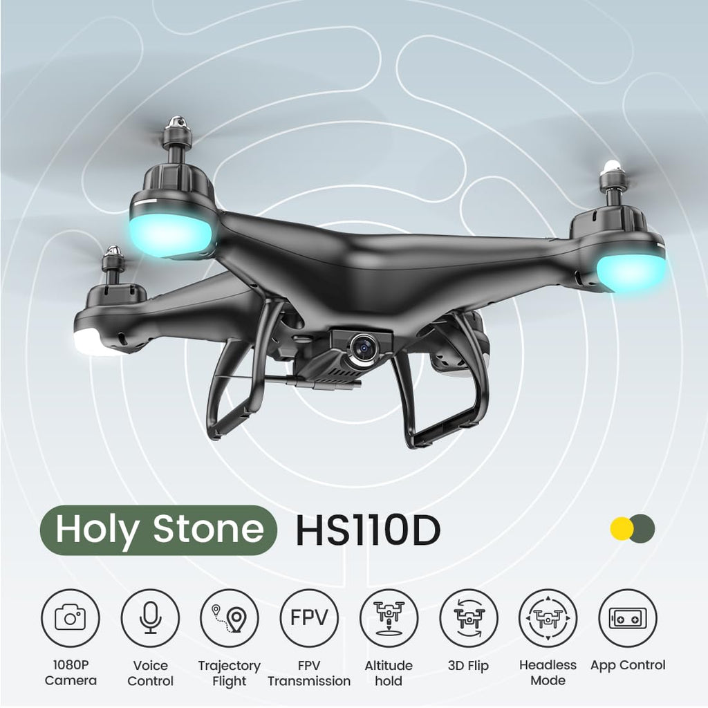 FPV RC Drone with 1080P HD Camera 2 Batteries C72448