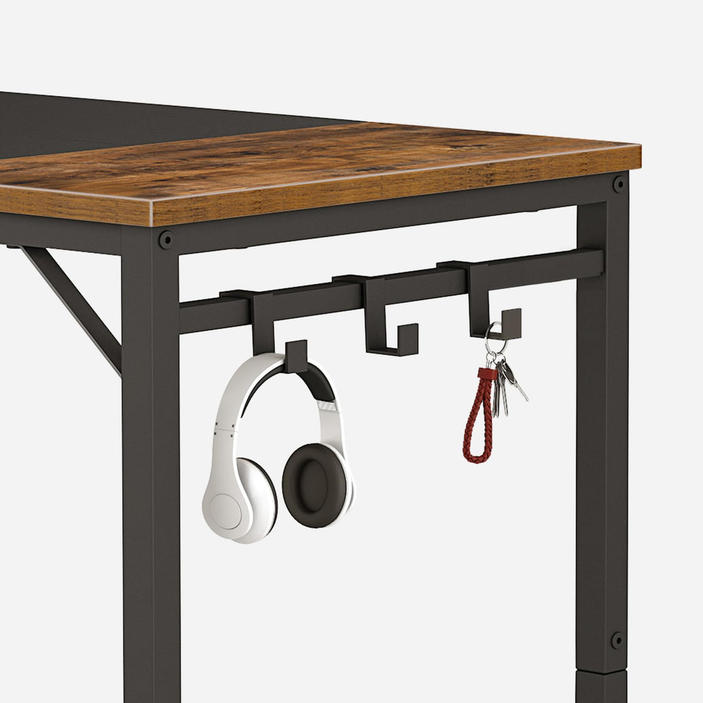 31.5 Inch Computer Desk with Power Outlet and USB Charging Ports O402428