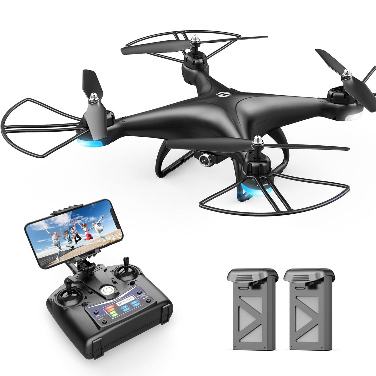 FPV RC Drone with 1080P HD Camera 2 Batteries C72448
