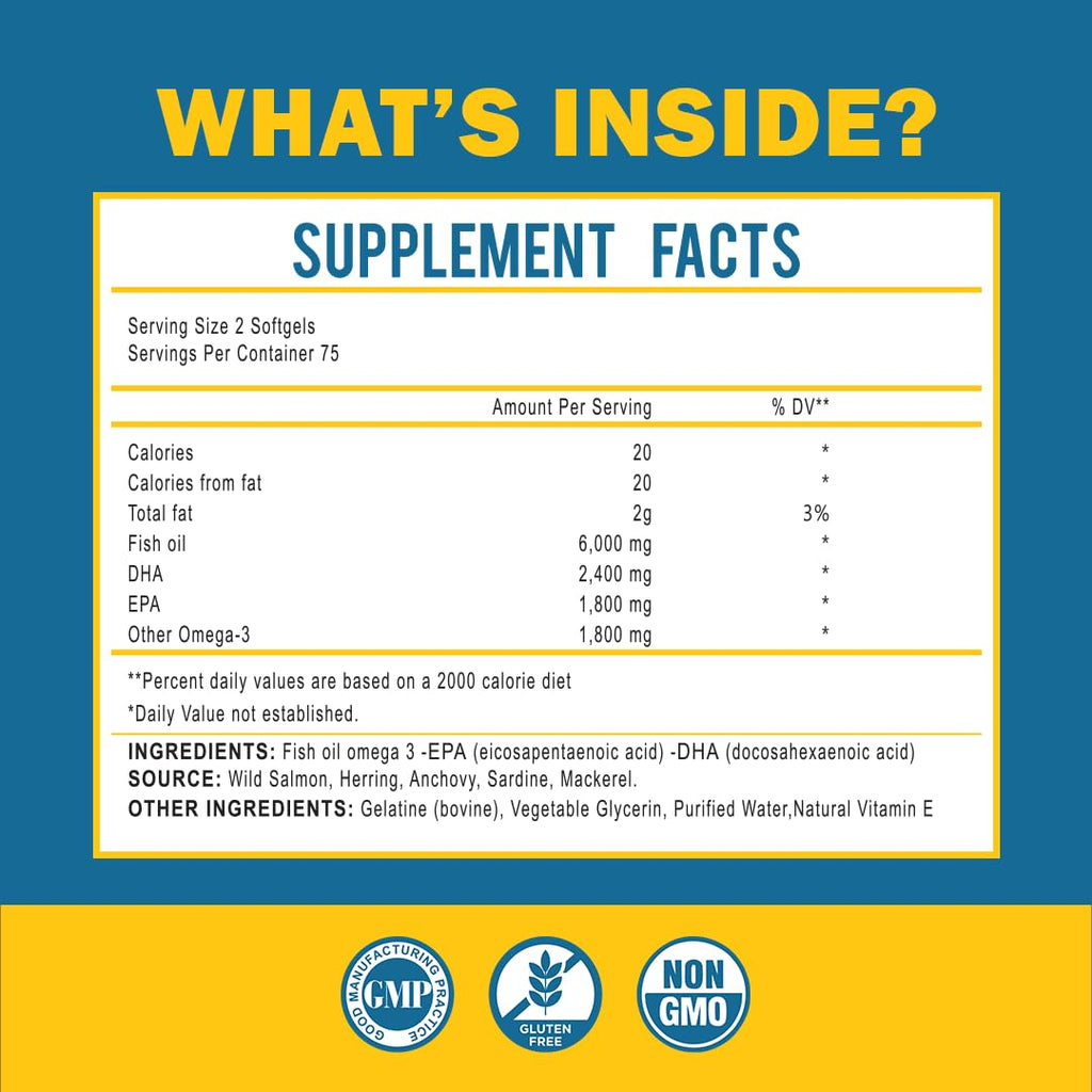 Omega 3 Fish Oil 150 Softgels V579