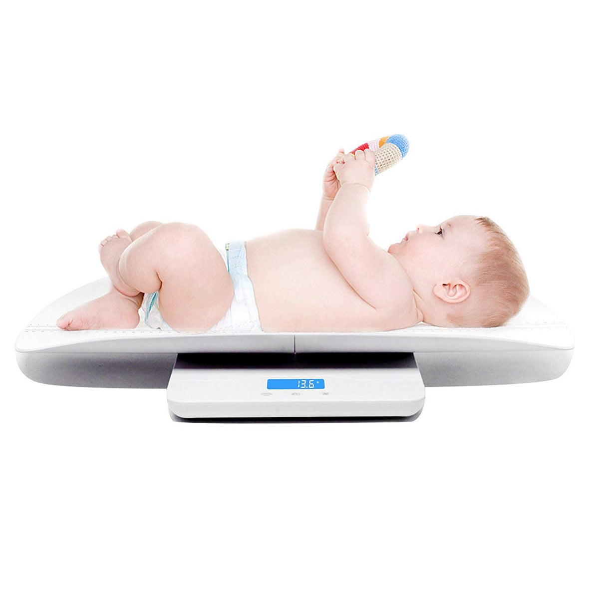 Digital Pet Scale with 3 Weighing Modes, Max 220 lbs, White M70124
