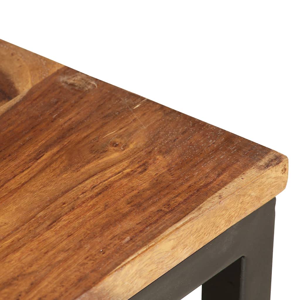 2 Pcs Solid Sheesham Wood Nesting Tables D5031