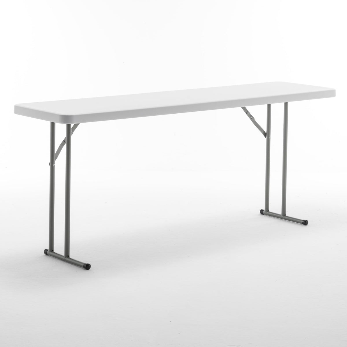 72" White Plastic Folding Seminar Table S622