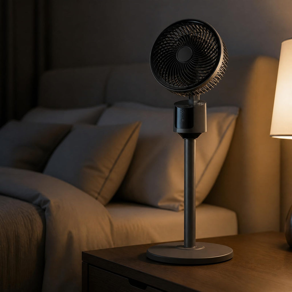 Pedestal Fan with USB Power, 3 Speed Quiet Floor Fan C526