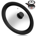 Tempered Glass Universal Lid with Silicone Rim for 10" - 12" Cookware E6533