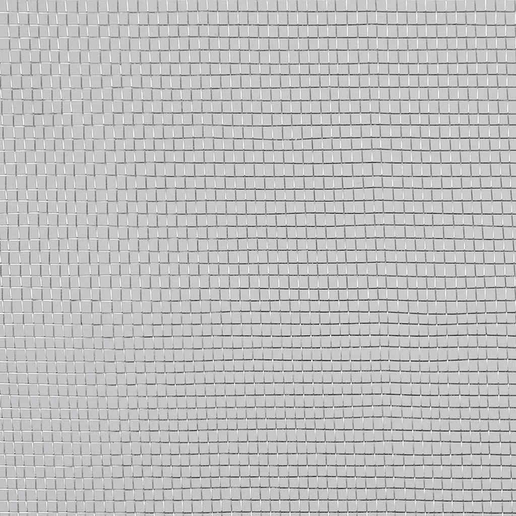 Aluminum Mesh Screen 39.4x196.9 in Silver Q62455
