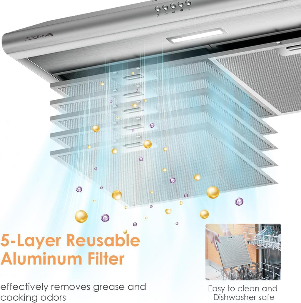 30 inch Stainless Steel Under Cabinet Range Hood Z877