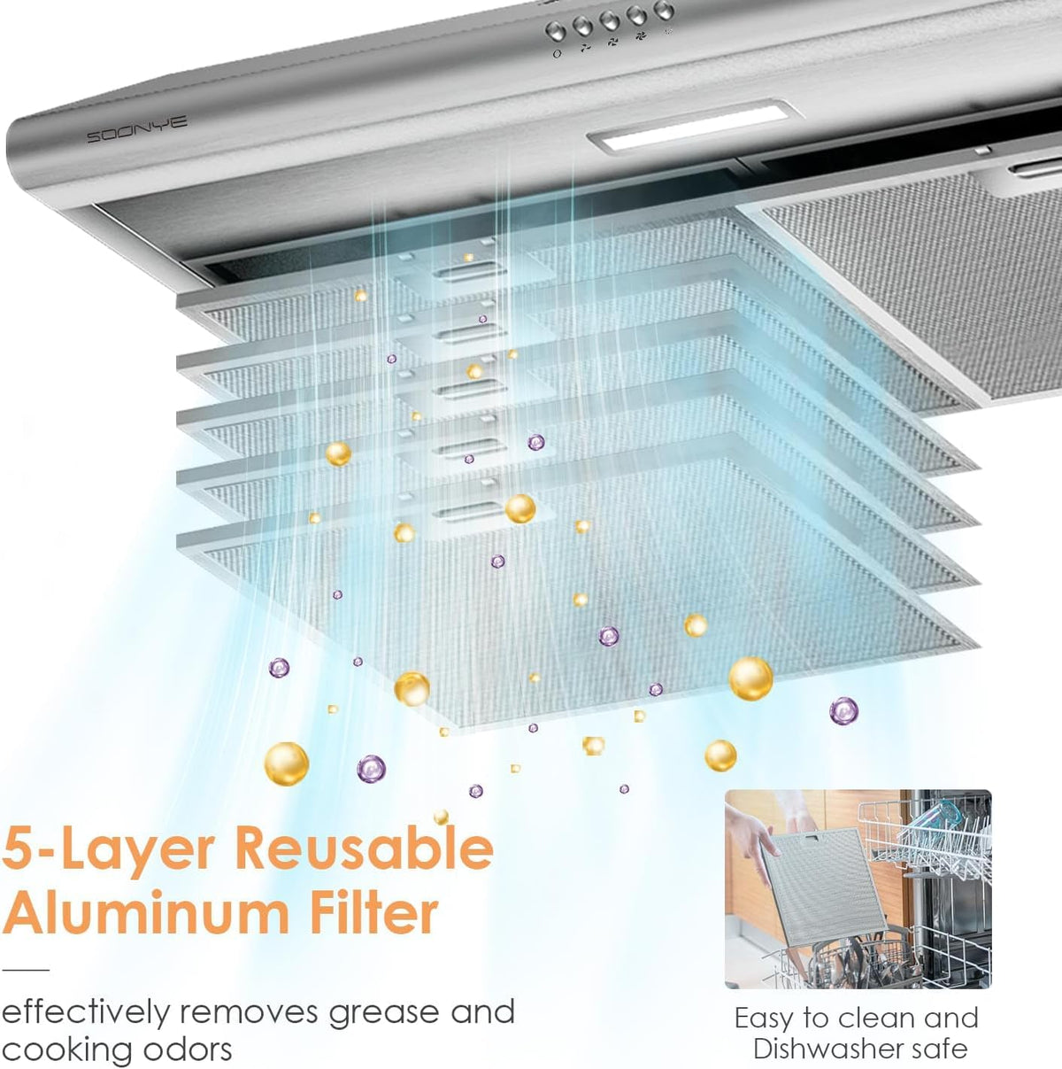 30 inch Stainless Steel Under Cabinet Range Hood Z877