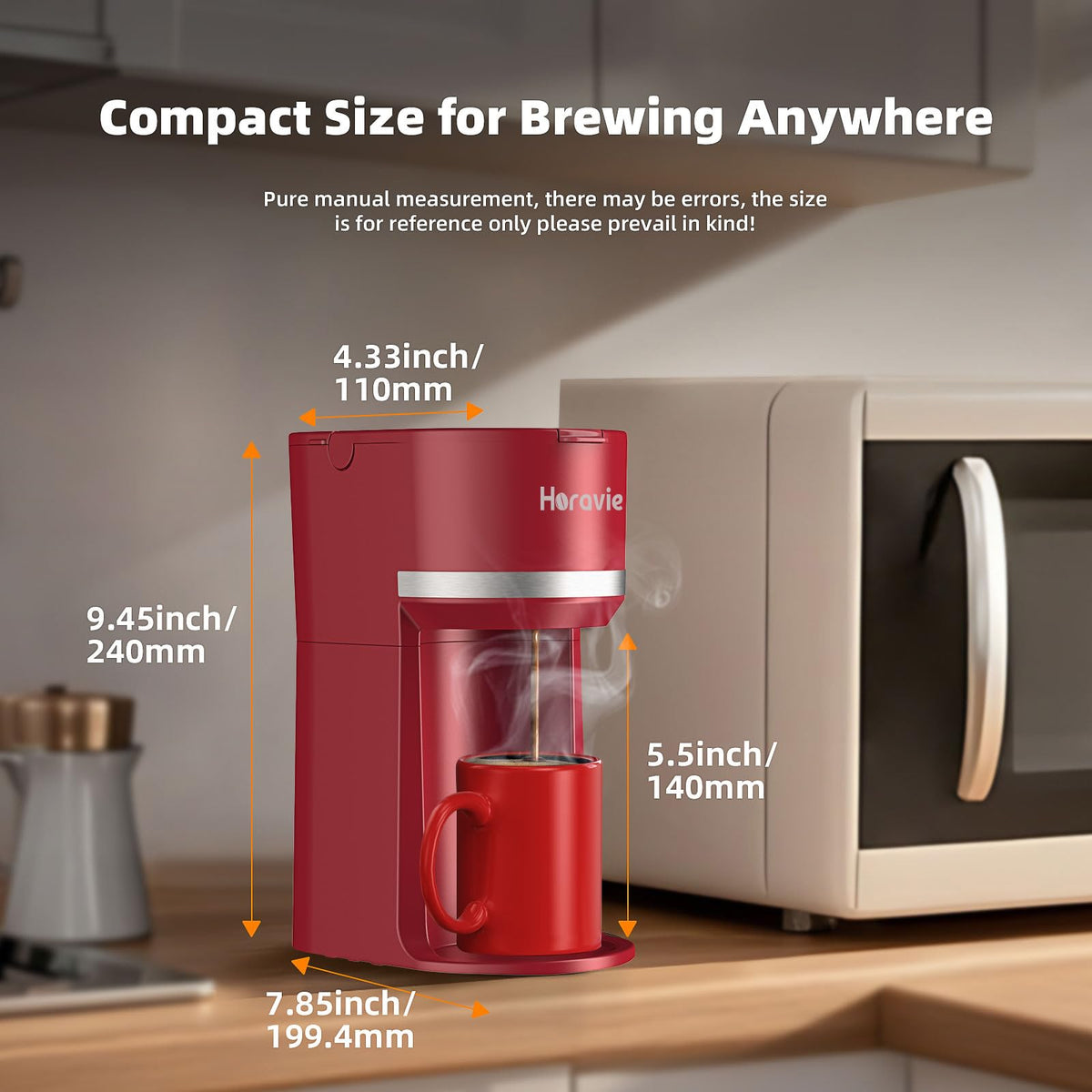 Single Serve Coffee Maker for K Cup and Grounds O877468