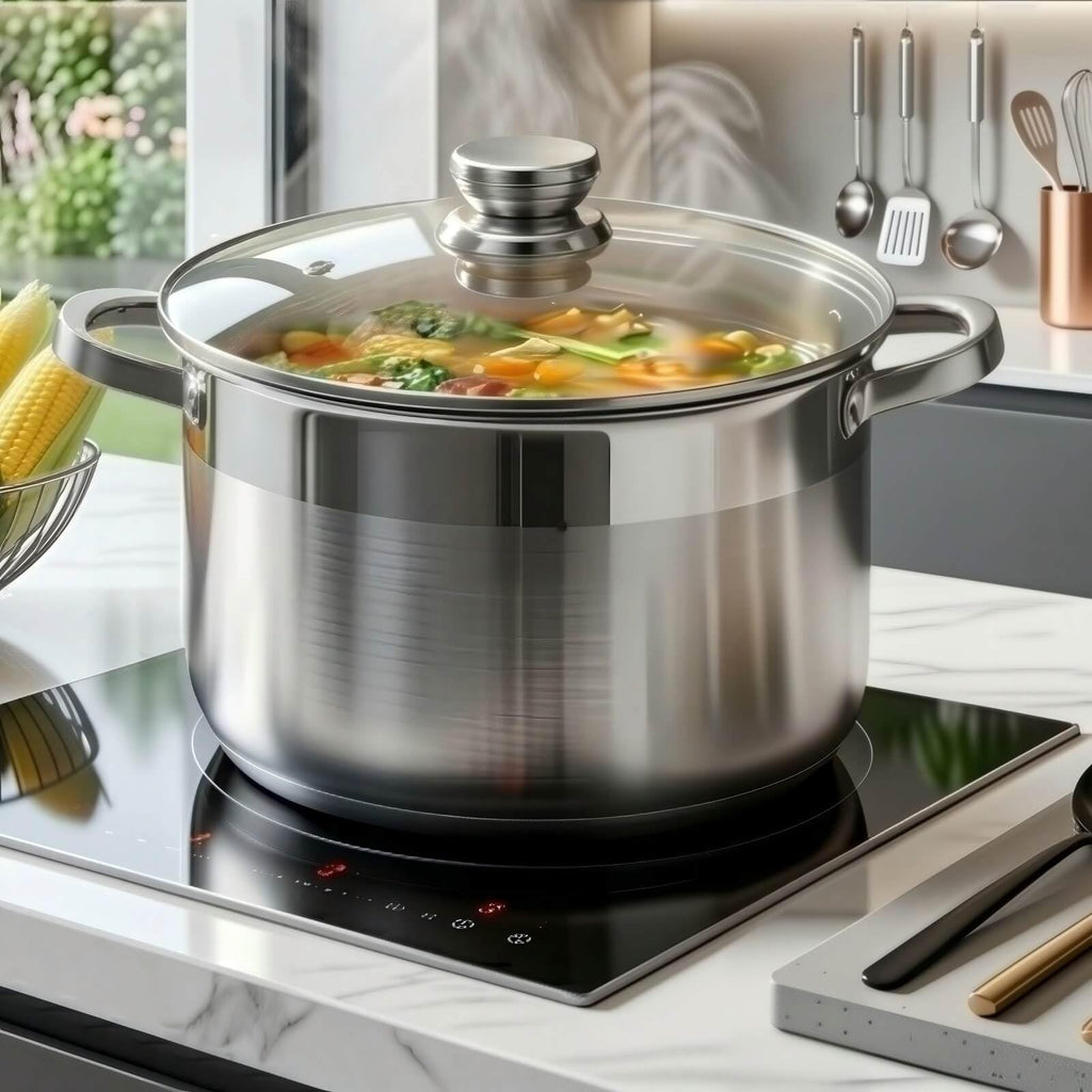 10 Quart Stainless Steel Stock Pot with Lid N22312