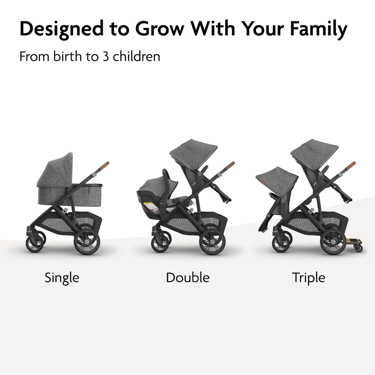 Convertible Single-to-Double Stroller F65967