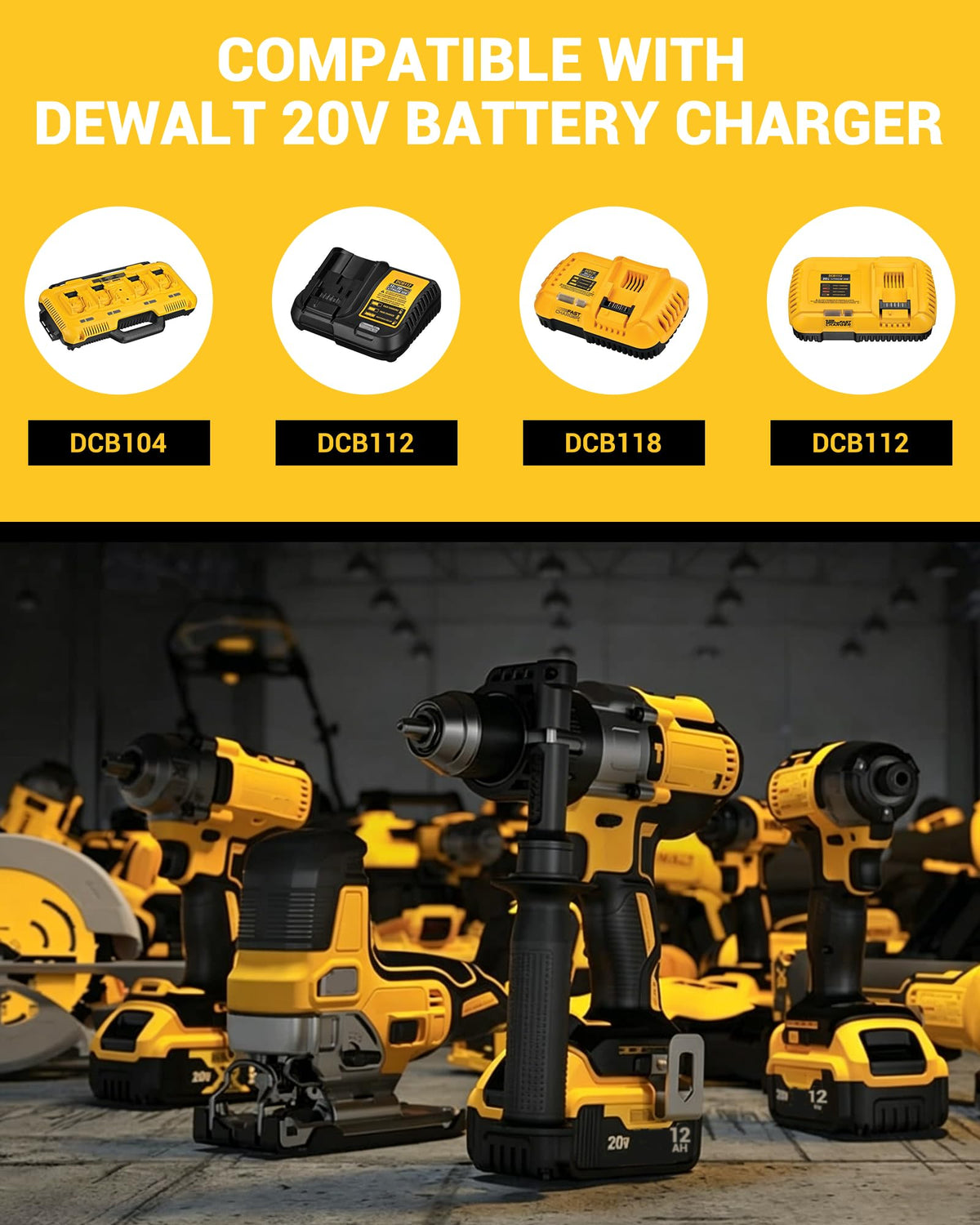 8.0Ah 20V Li-ion Battery 2Packs R2689