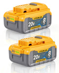 8.0Ah 20V Li-ion Battery 2Packs R2689