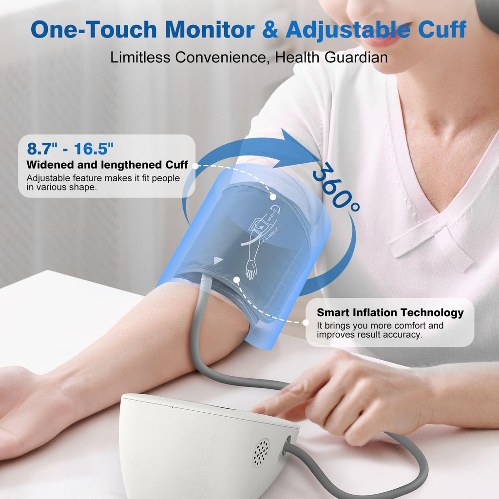 Automatic Digital Upper-Arm Blood Pressure Monitor with Adjustable Cuff I3080