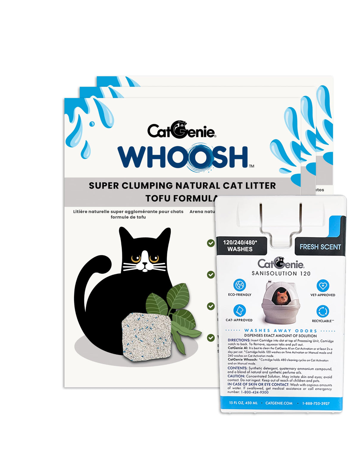 Natural Clumping Cat Litter with SaniSolution Cartridge A6934