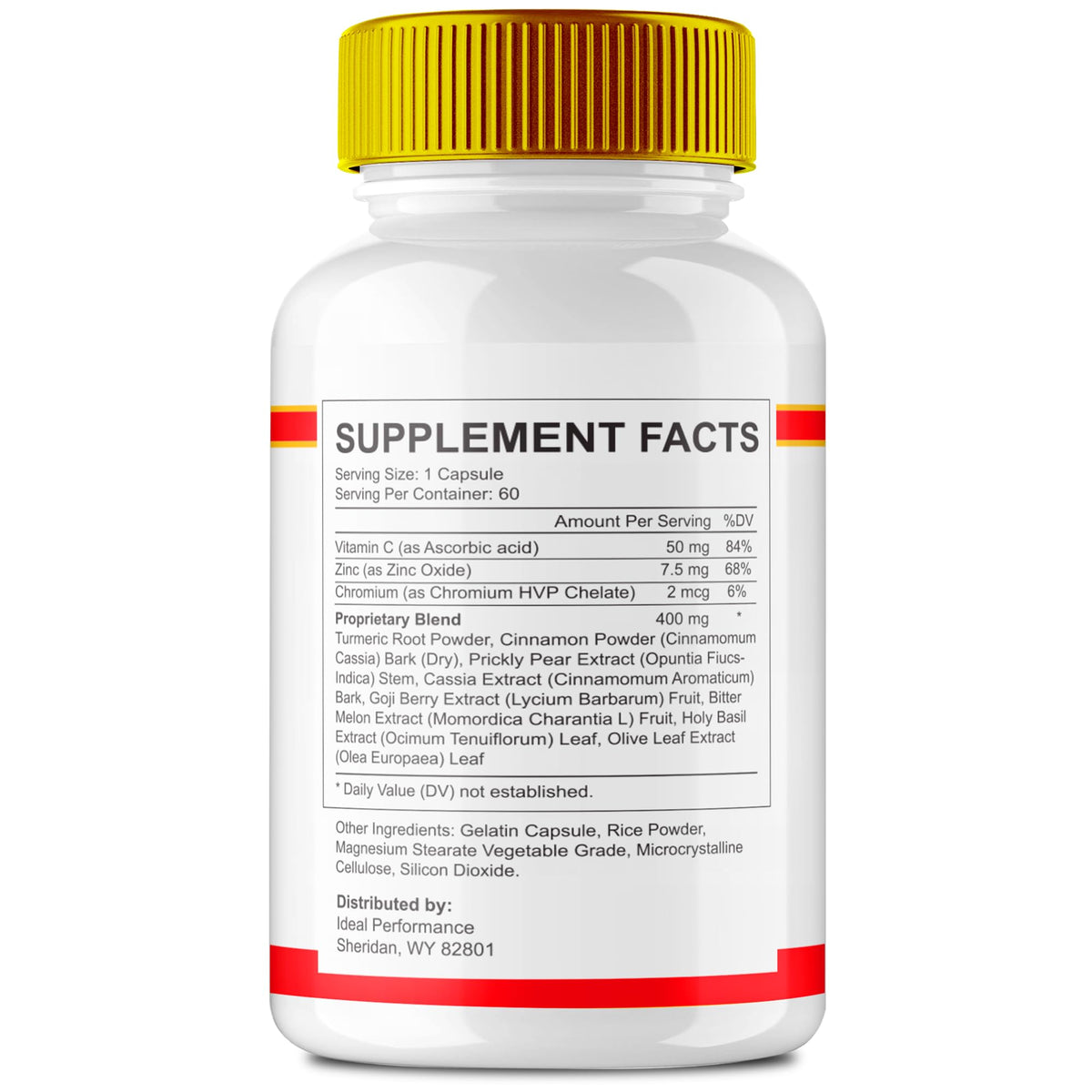 60 Capsules Supplement Pills F4554