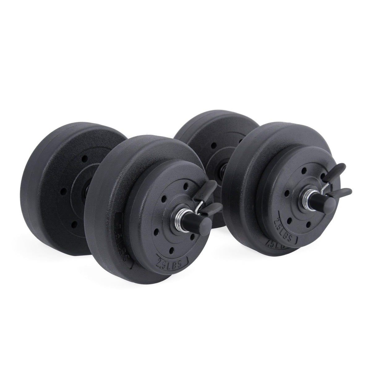 40 LBS Adjustable Vinyl Dumbbell Set I50346