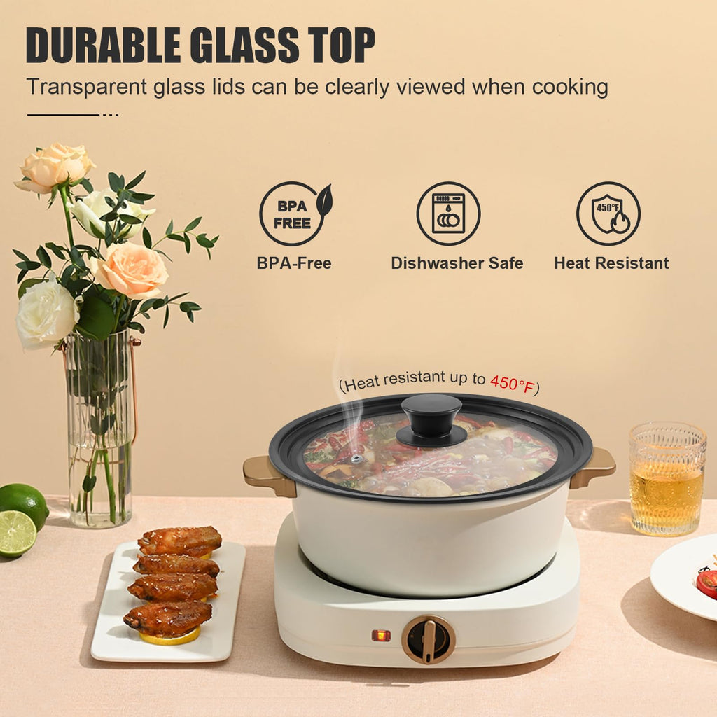 Tempered Glass Universal Lid with Silicone Rim for 10" 11" 12" Cookware G841