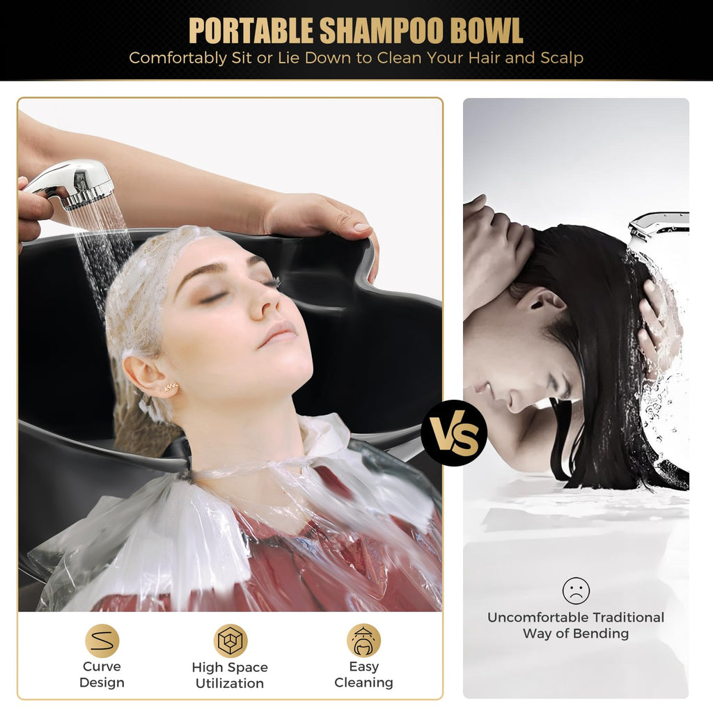 Portable Shampoo Basin with 2 Buckets B23887
