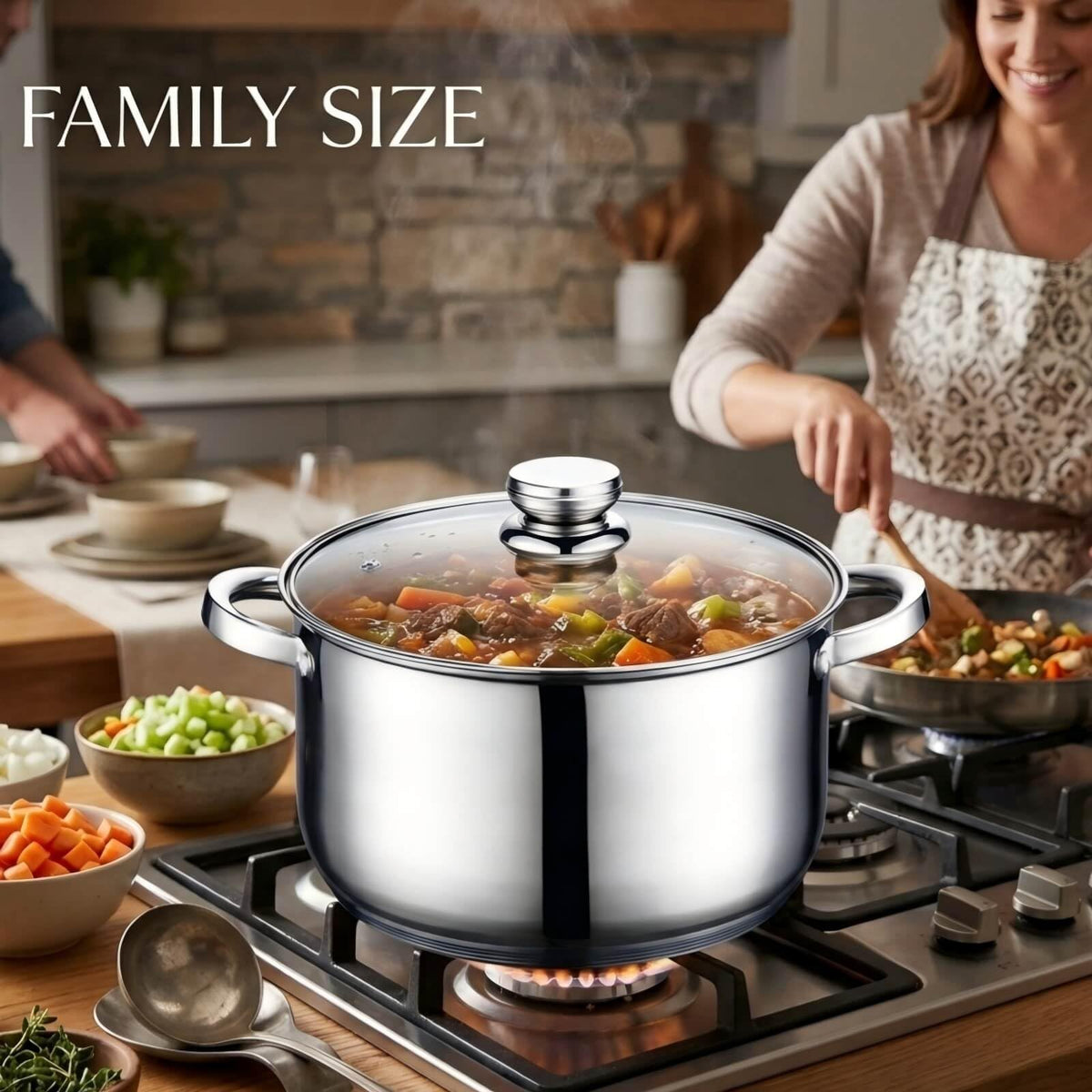 10 Quart Stainless Steel Stock Pot with Lid N22312