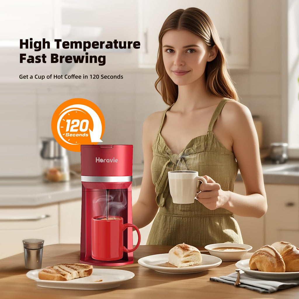 Single Serve Coffee Maker for K Cup and Grounds O877468
