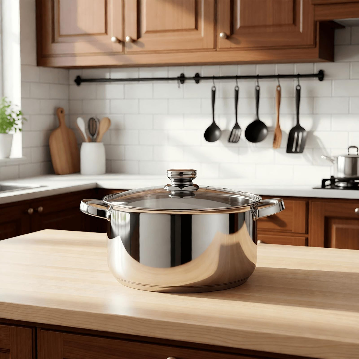 10 Quart Stainless Steel Stock Pot with Lid N22312