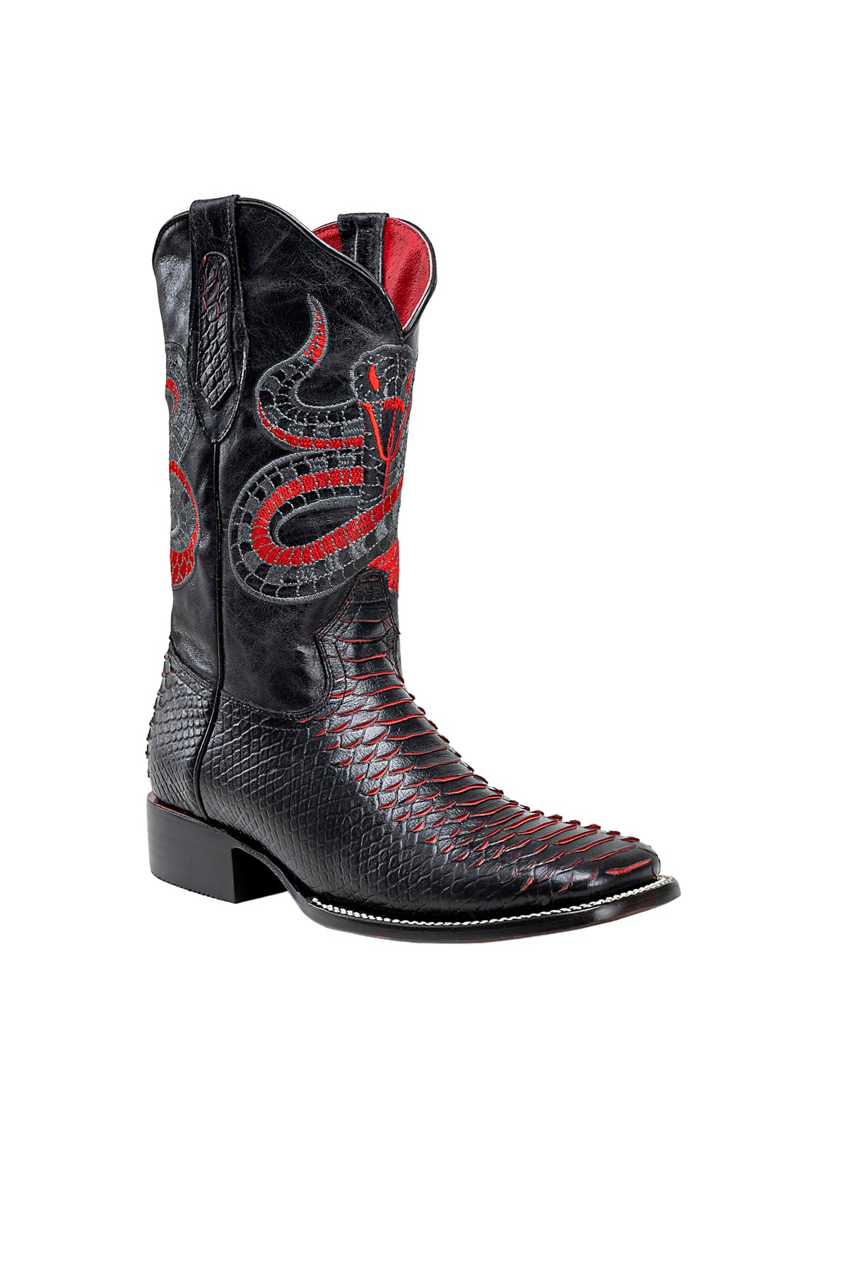 Men's Bi-tone Western Boot with Rubber Cap N968059