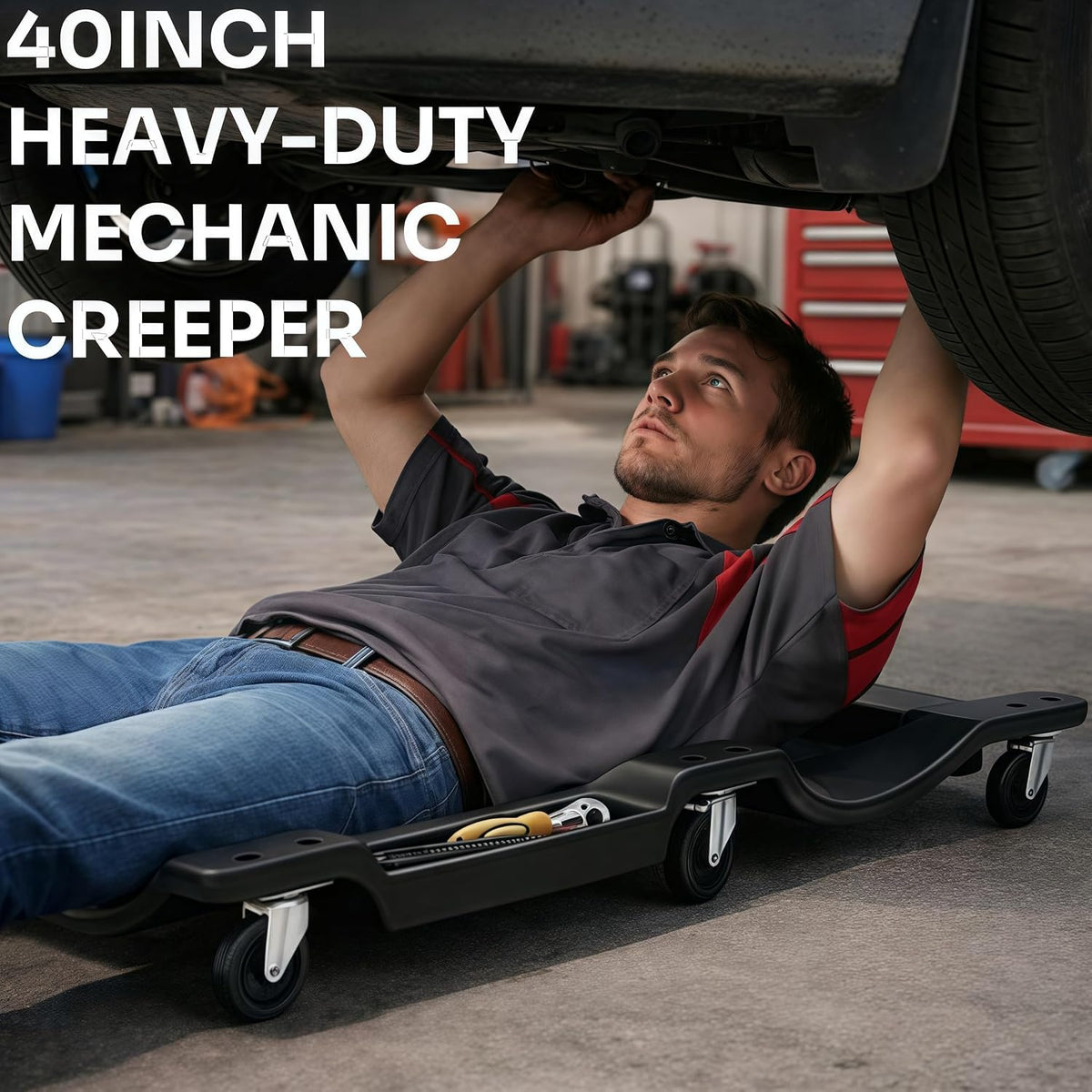 40 Inch Low Profile Mechanic Creeper E322026