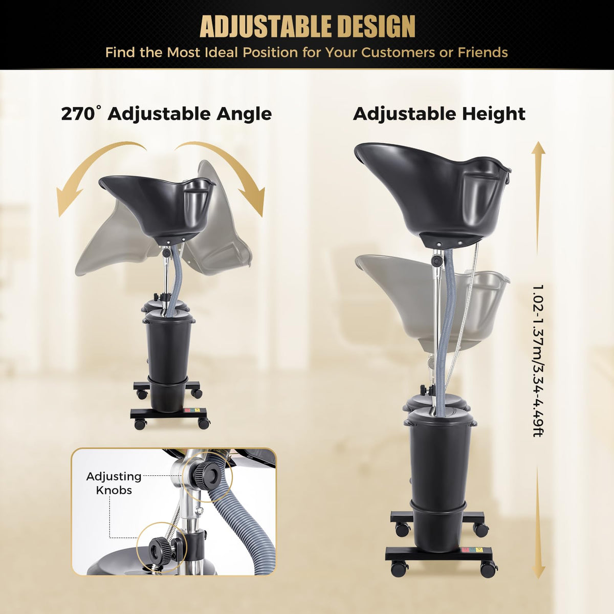 Portable Shampoo Basin with 2 Buckets B23887